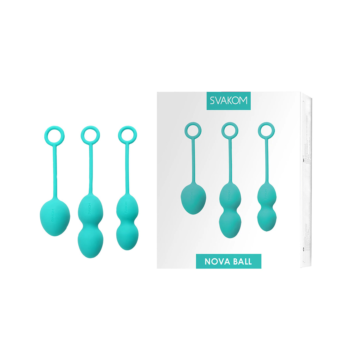 Conjunto de Pesos para Pompoarismo com 3 Tipos de Pesos Diferentes - Svakom Nova | Disponível em 3 Cores - 1