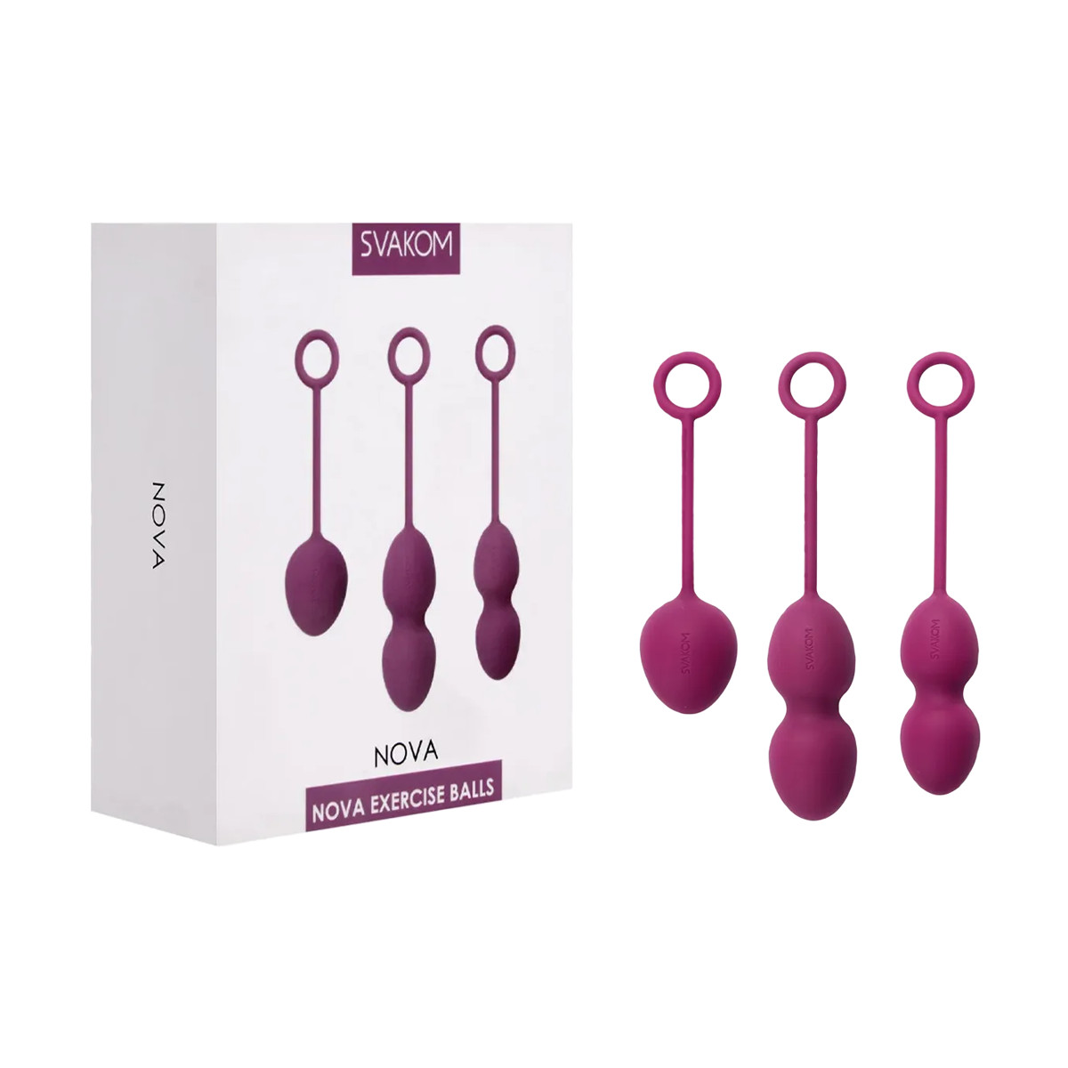 Conjunto de Pesos para Pompoarismo com 3 Tipos de Pesos Diferentes - Svakom Nova | Disponível em 3 Cores - 13