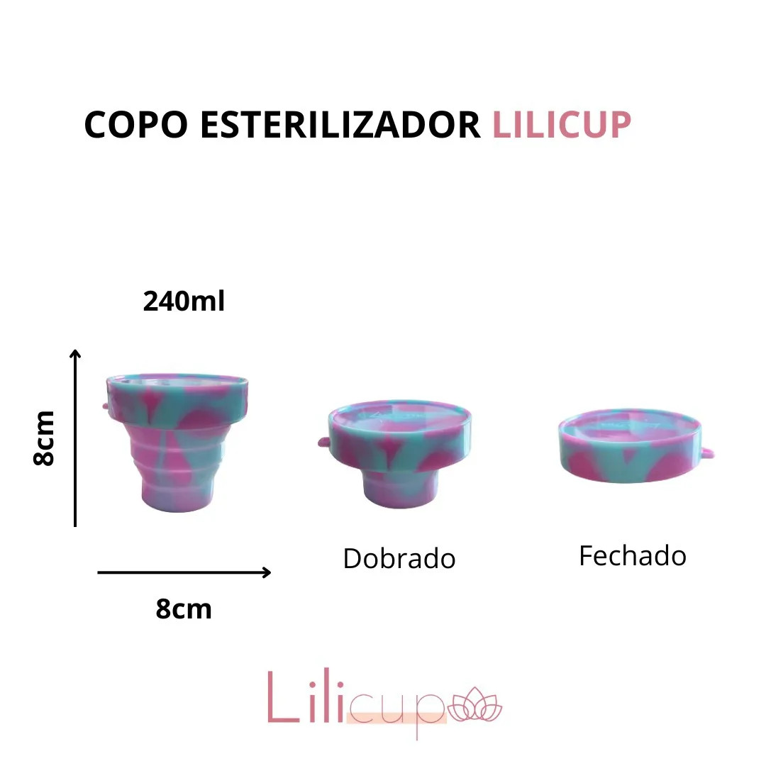 Copo Esterilizador Retrátil em Silicone - Lilicupmy - 3