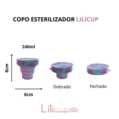 Foto 3 do produto Copo Esterilizador Retrátil em Silicone - Lilicupmy