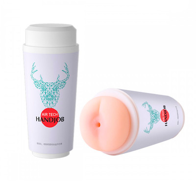 Copo Masturbador com Ânus em TPE e Textura Interna - Lilo Air Tech Handjob | 16 x 6,9 cm