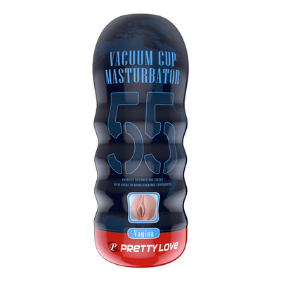 Foto 2 do produto Copo Masturbador com Forma de Vagina em Cyberskin e Textura Interna - Pretty Love Vaccum Cup | 18 x 7 cm