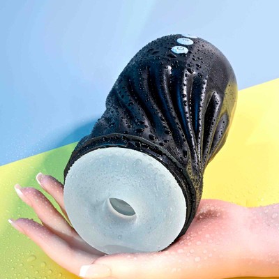 Copo Masturbador Recarregável, Canal Penetrável Texturizado, 3 Movimentos em Espiral e 7 Modos de Vibração - Evolved Playboy Pleasure Solo Stroker