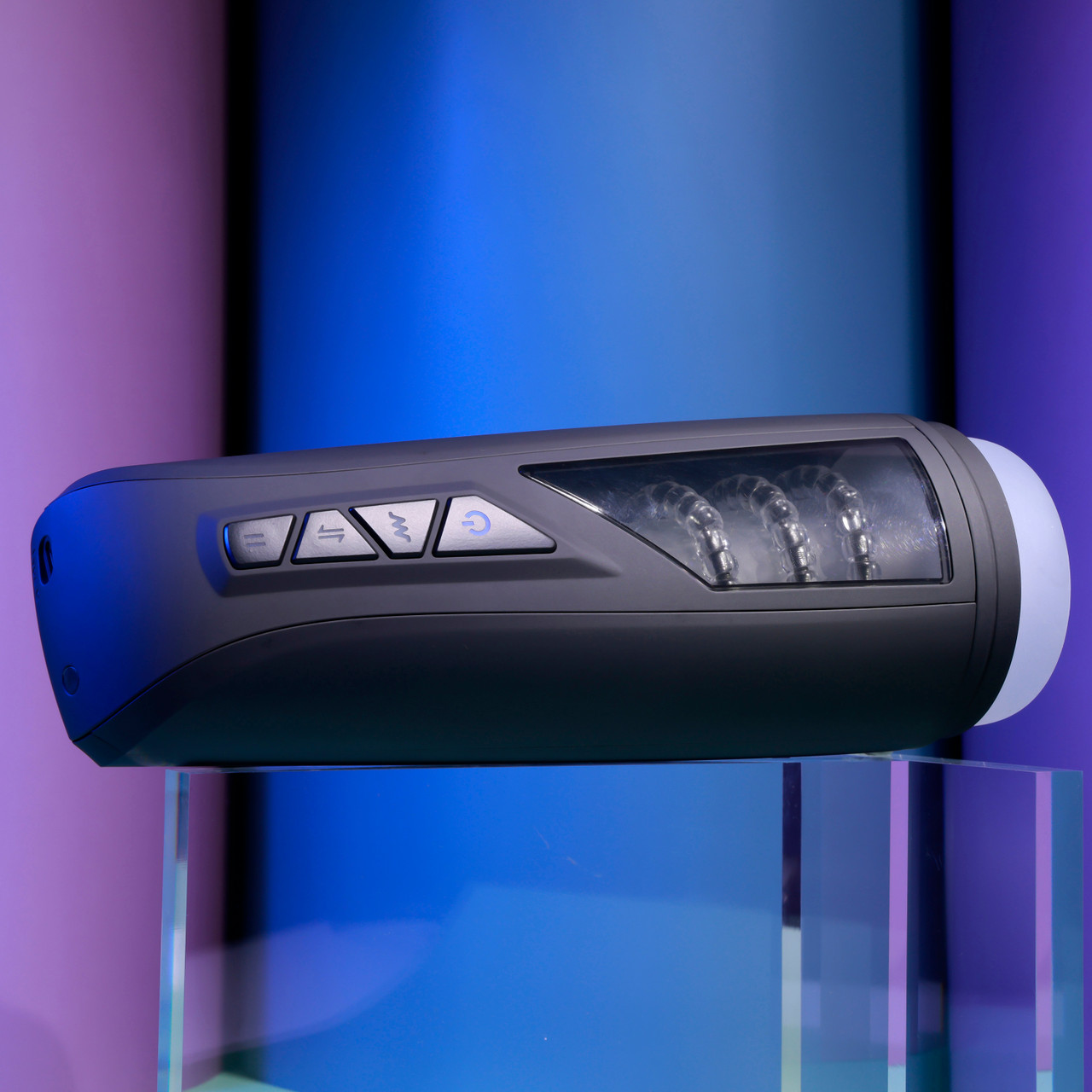 Copo Masturbador Recarregável, Canal Penetrável Texturizado, 7 Movimentos de Vai e Vem, 7 Modos de Vibração e Função Pausa - Evolved Playboy Pursuit Of Pleasure - 3