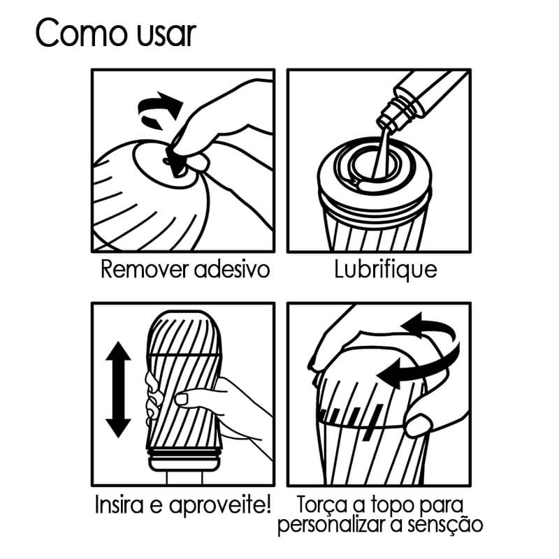 Copo Masturbador com Textura Interna - Tenga Air Tech Twist Tickle - 4