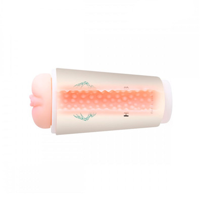 Copo Masturbador com Vagina em TPE e Textura Interna - Lilo Air Tech Handjob | 16 x 6,9 cm