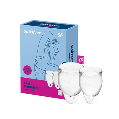 Copo Menstrual Reutilizável em Silicone de 15 e 20 ml - Satisfyer Feel Confident