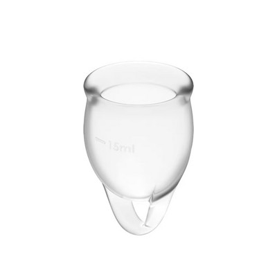 Foto 4 do produto Copo Menstrual Reutilizável em Silicone de 15 e 20 ml - Satisfyer Feel Confident