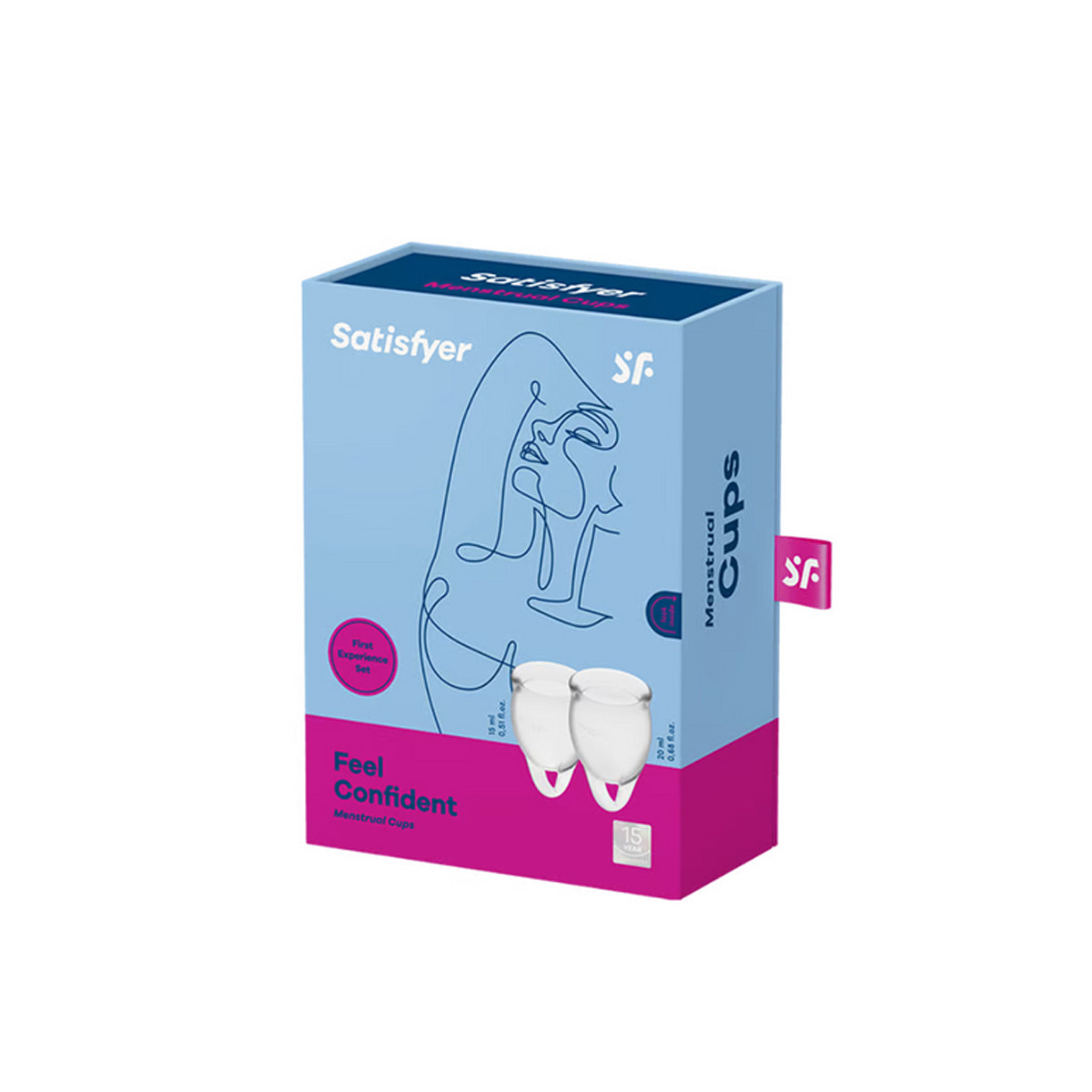 Copo Menstrual Reutilizável em Silicone de 15 e 20 ml - Satisfyer Feel Confident - 5