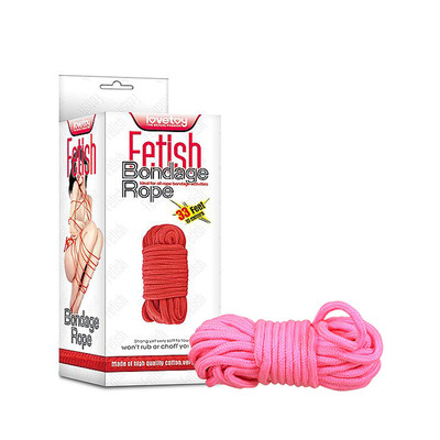 Foto 1 do produto Corda de Servidão em Algodão para Imobilização - Lovetoy Fetish Bondage Rope | 10 Metros | Disponível em 4 Cores