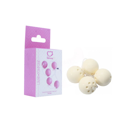 Foto 2 do produto Cordão de 4 Bolas com Peso Para Pompoarismo Ben-Wa - Love Balls | Disponível em 2 Cores
