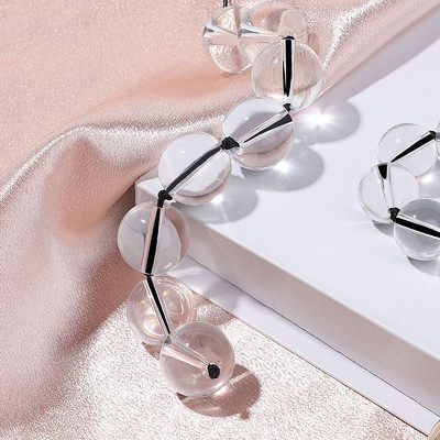 Foto 4 do produto Cordão com 8 Bolas de Vidro para Pompoarismo "Tamanho P" - SI | 23 x 2 cm | 82g
