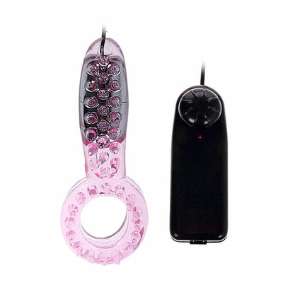 Foto 2 do produto Couples Collection - Anel Peniano com Nódulos Massageadores, Estimulador de Clitóris ou Escroto e Vibração  Multivelocidade | Cor: Rosa