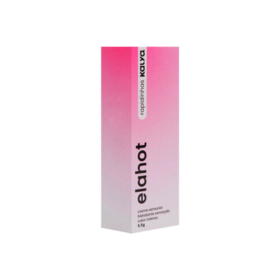 Creme Excitante Feminino 3 em1, Aumenta a Sensibilidade da Pele com Sensação de Pulsação e Aquecimento - Kalya Rapidinha Elahot | 6,5 g