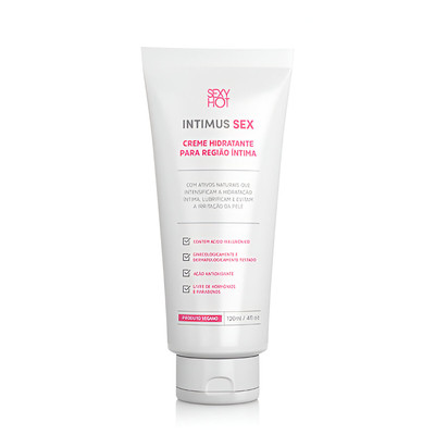 Creme Hidratante Vegano Para Região Íntima - Sexy Hot Intimus Sex | 120 ml