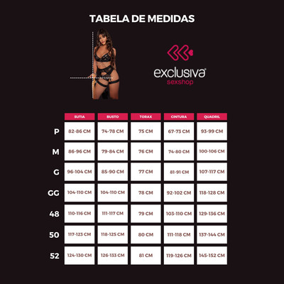 Foto 7 do produto Cropped Laminado com Calcinha Strappy e Detalhes de Corrente - Exclusiva Lingerie | Disponível em 2 Cores e 3 Tamanhos