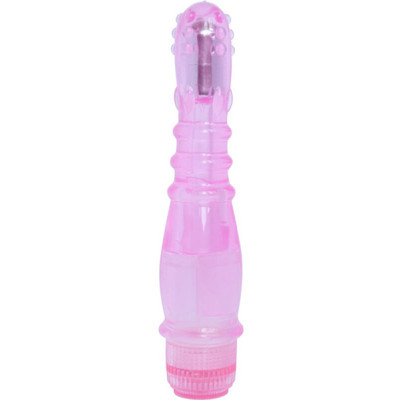 Foto 2 do produto Vibrador Ponto G em Jelly com Nódulos Massageadores e Vibração Multivelocidade - Crystal Dewdrops Vibe | 21 x 3,5 cm | Disponível em 2 Cores