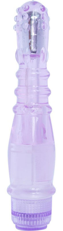Vibrador Ponto G em Jelly com Nódulos Massageadores e Vibração Multivelocidade - Crystal Dewdrops Vibe | 21 x 3,5 cm | Disponível em 2 Cores - 4