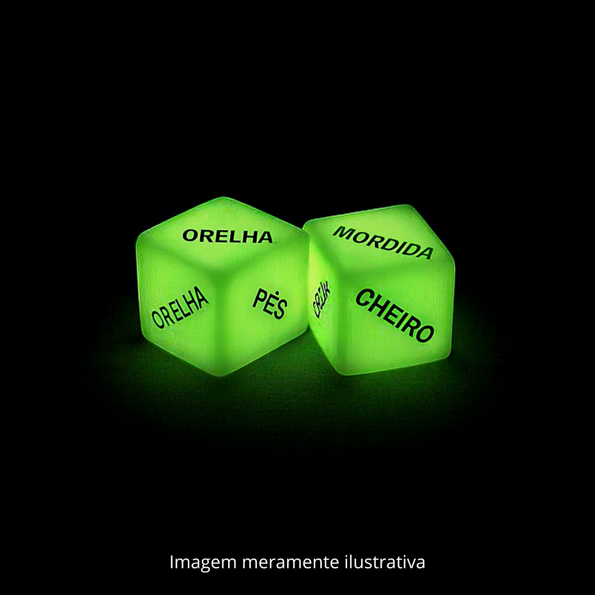 Cubos do Amor Light com Dados Eróticos que Brilham no Escuro - Diversão ao Cubo | 2 Itens - 4