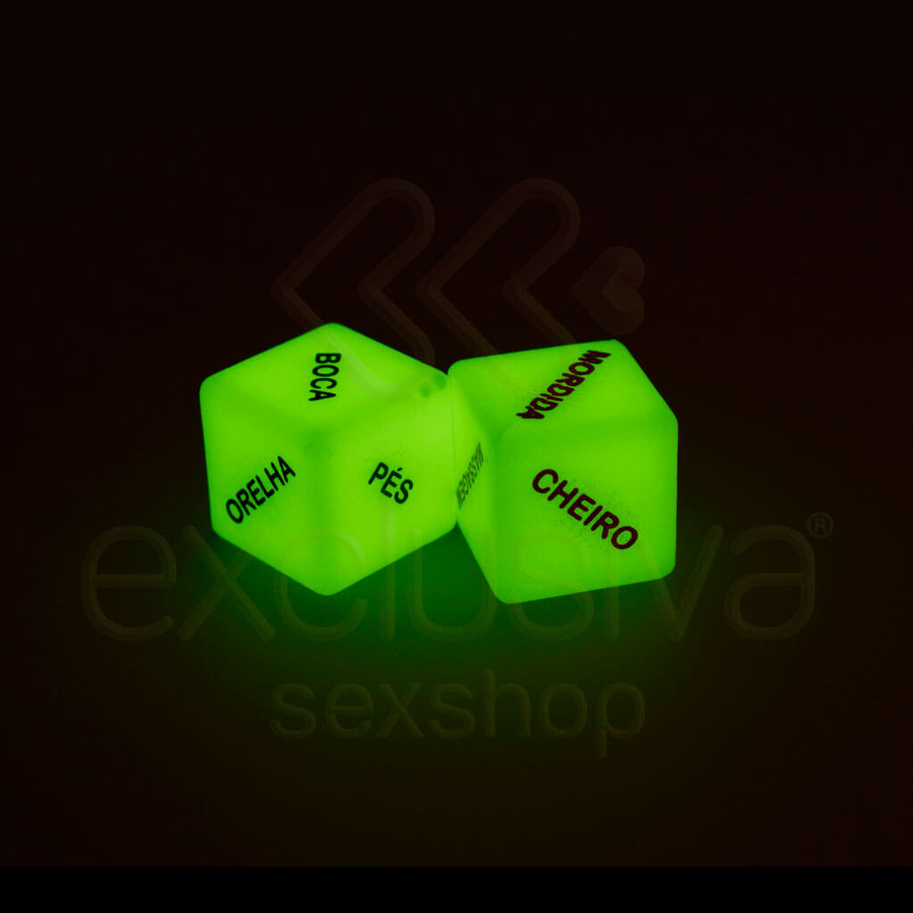 Cubos do Amor Light - Dados Eróticos que Brilham no Escuro - 2 Unidades - 3