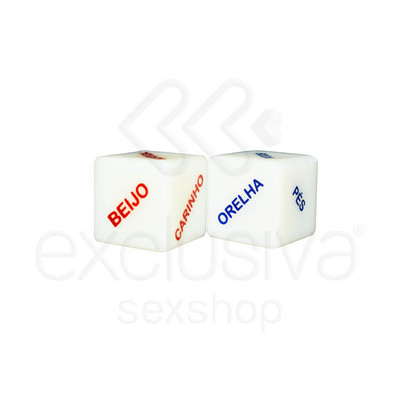 Foto 2 do produto Cubos do Amor Light - Dados Eróticos que Brilham no Escuro - 2 Unidades