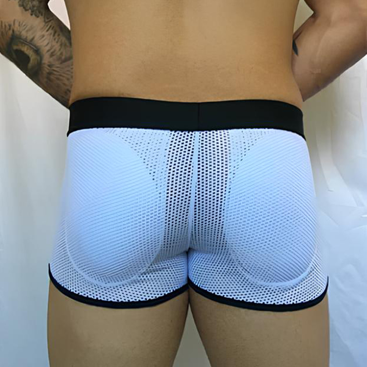Cueca Boxer em Arrastão Com Enchimento Removível No Bumbum - SD Clothing | Tamanho Único | Disponível em 3 Cores - 6