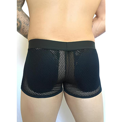 Foto 2 do produto Cueca Boxer em Arrastão Com Enchimento Removível No Bumbum - SD Clothing | Tamanho Único | Disponível em 3 Cores