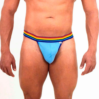 Foto 1 do produto Cueca Jock Arco Iris Modelo Fio Dental - Steves Designer | Tamanho Único