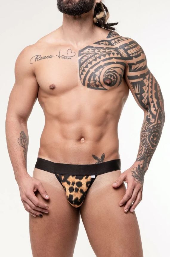 Cueca Jock Fio Dental Onça com Elástico - Steves Designer | Tamanho Único - 1