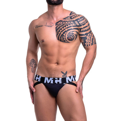 Foto 1 do produto Cueca Jock Strap com 4 Tiras Elásticas nas Nádegas e Fio Dental - Steves Designer | Tamanho Único | Disponível em 2 Cores