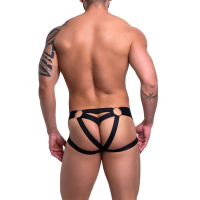 Foto 5 do produto Cueca Jock Strap com 4 Tiras Elásticas nas Nádegas e Fio Dental - Steves Designer | Tamanho Único | Disponível em 2 Cores