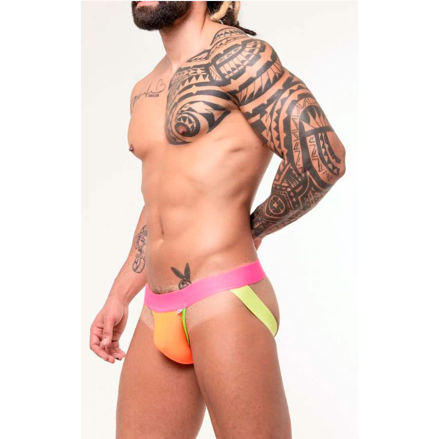 Cueca Jock Strap em Tons Fluorescentes - Steves Designer | Tamanho Único - 2