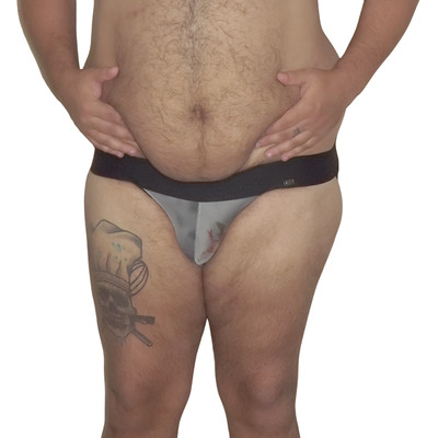 Cueca JockStrap Anjo em Tule Forrado - Exclusiva Lingerie | Tamanho Plus Size