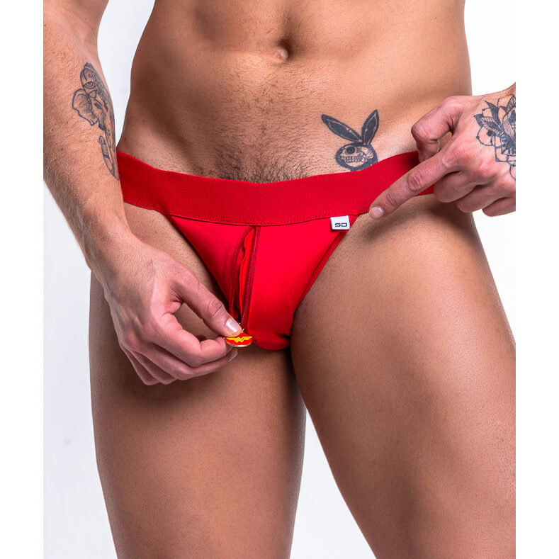 Cueca JockStrap com Bolso e Pingente Personalizado - Steves Designer  | Disponível em 3 Cores - 3