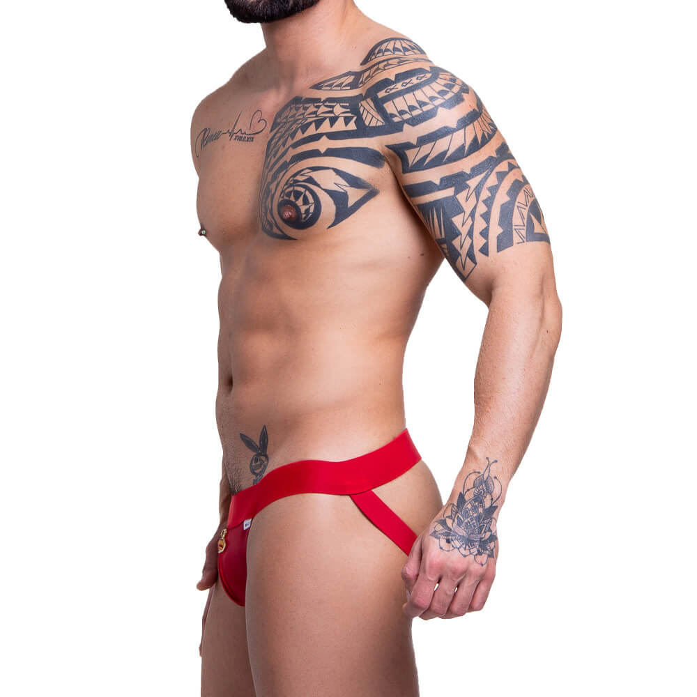 Cueca JockStrap com Bolso e Pingente Personalizado - Steves Designer  | Disponível em 3 Cores - 2