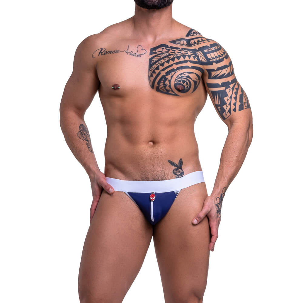 Cueca JockStrap com Bolso e Pingente Personalizado - Steves Designer  | Disponível em 3 Cores - 9