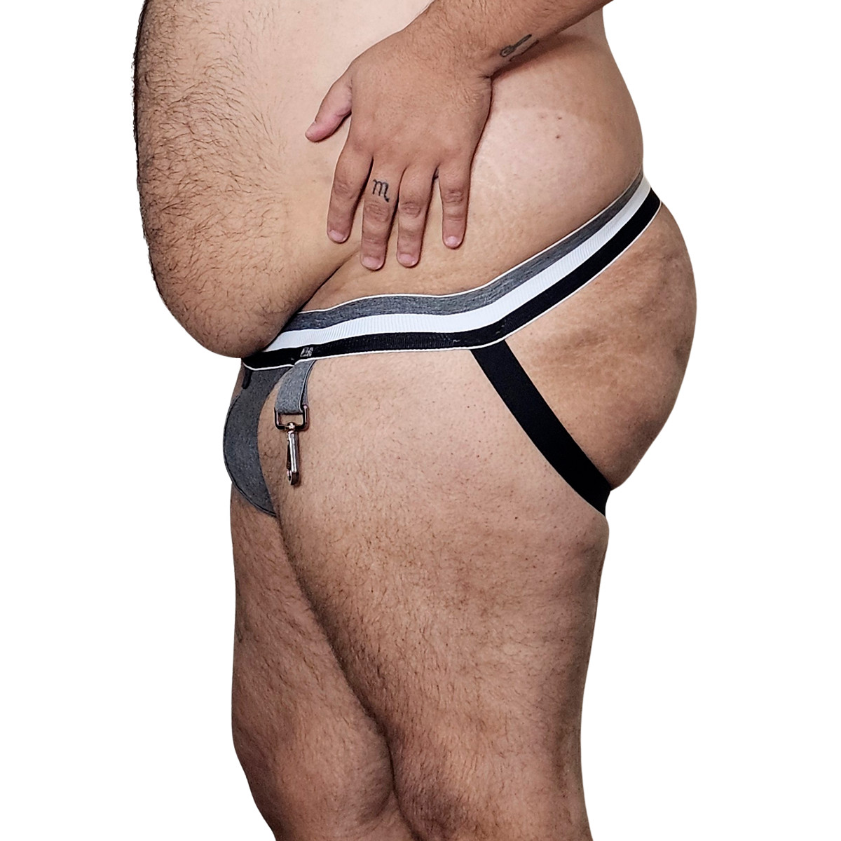 Cueca JockStrap com Detalhe de Fivela e Mosquetão em Metal - Exclusiva Lingerie | Tamanho Plus Size - 2