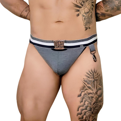 Cueca JockStrap com Detalhes Frontal em Metal - Exclusiva Lingerie | Tamanho Único