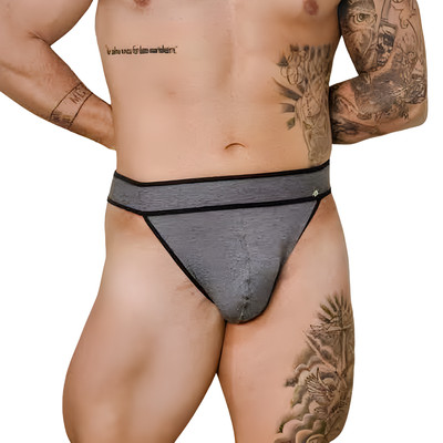 Cueca Jockstrap em Malha com Argola Traseira e Cós Elástico Largo - Exclusiva Lingerie | Tamanho Único