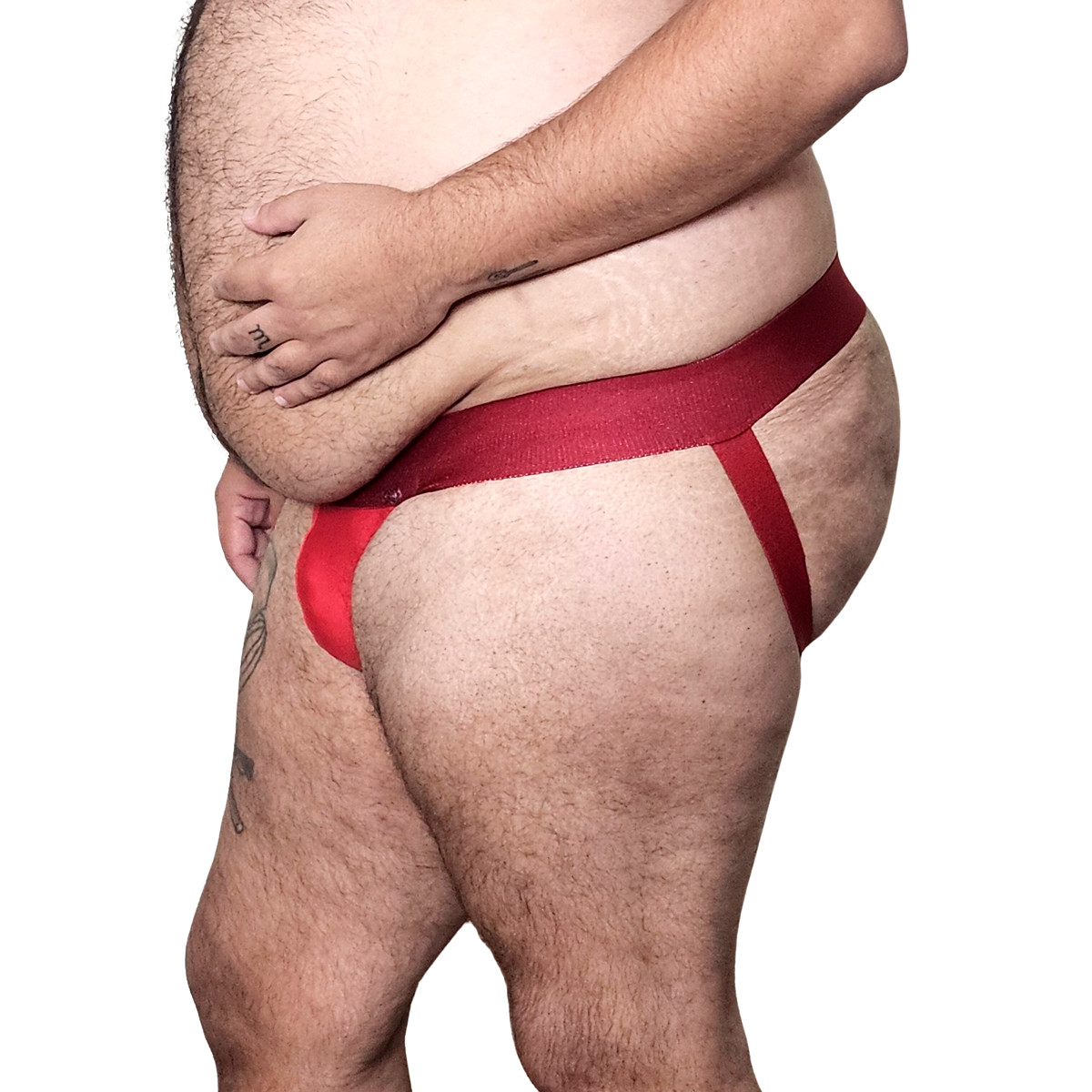 Cueca Jockstrap em Malha com Cós Elástico - Exclusiva Lingerie | Tamanho Plus Size | Disponível em 4 Cores - 2