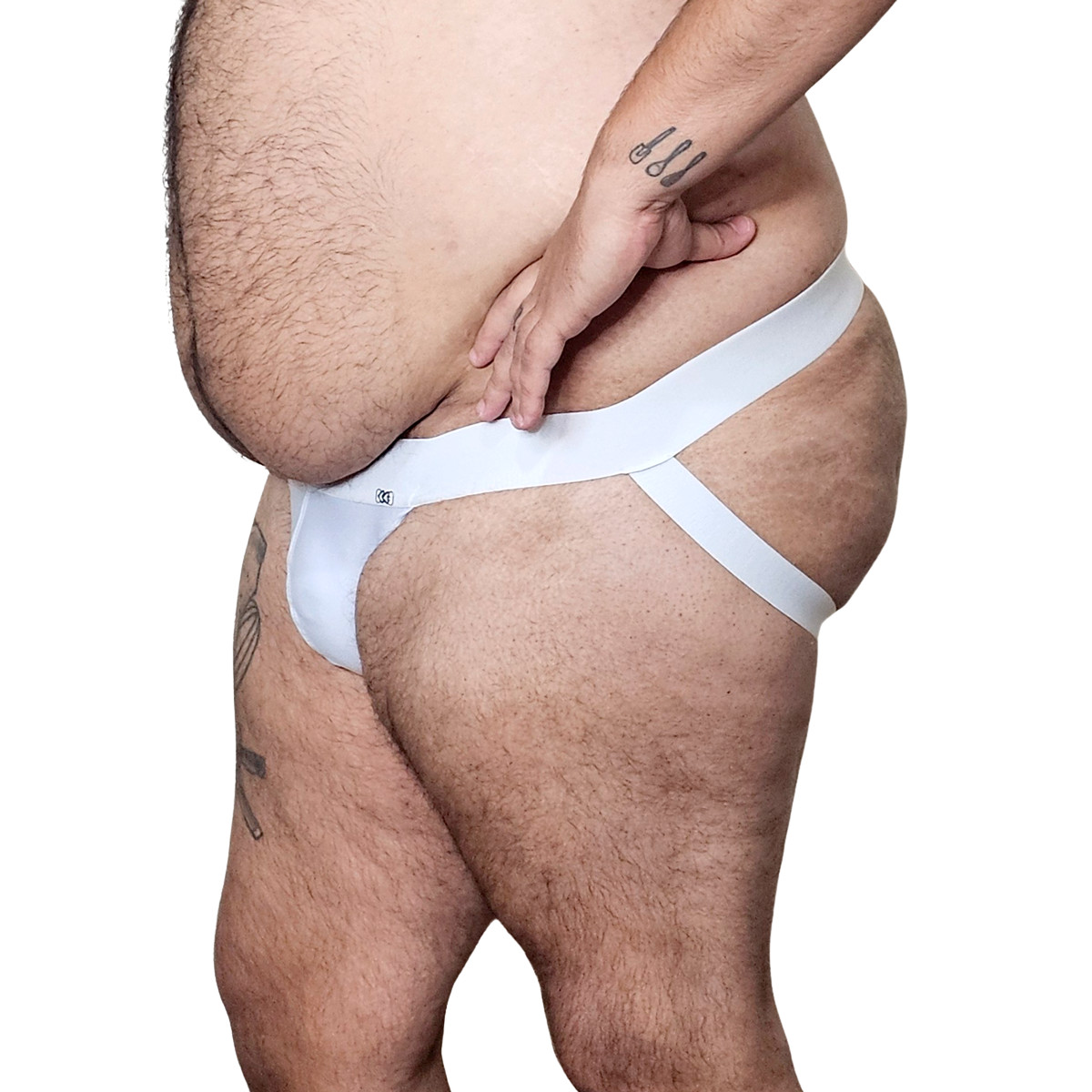 Cueca Jockstrap em Malha com Cós Elástico - Exclusiva Lingerie | Tamanho Plus Size | Disponível em 4 Cores - 4