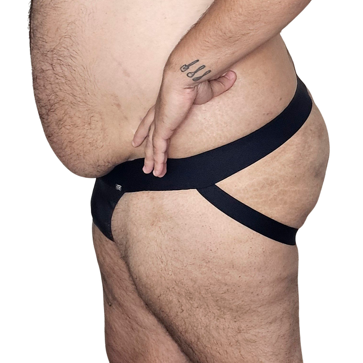 Cueca Jockstrap em Malha com Cós Elástico - Exclusiva Lingerie | Tamanho Plus Size | Disponível em 4 Cores - 6