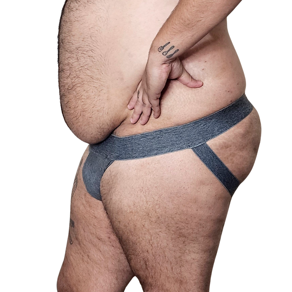 Cueca Jockstrap em Malha com Cós Elástico - Exclusiva Lingerie | Tamanho Plus Size | Disponível em 4 Cores - 8