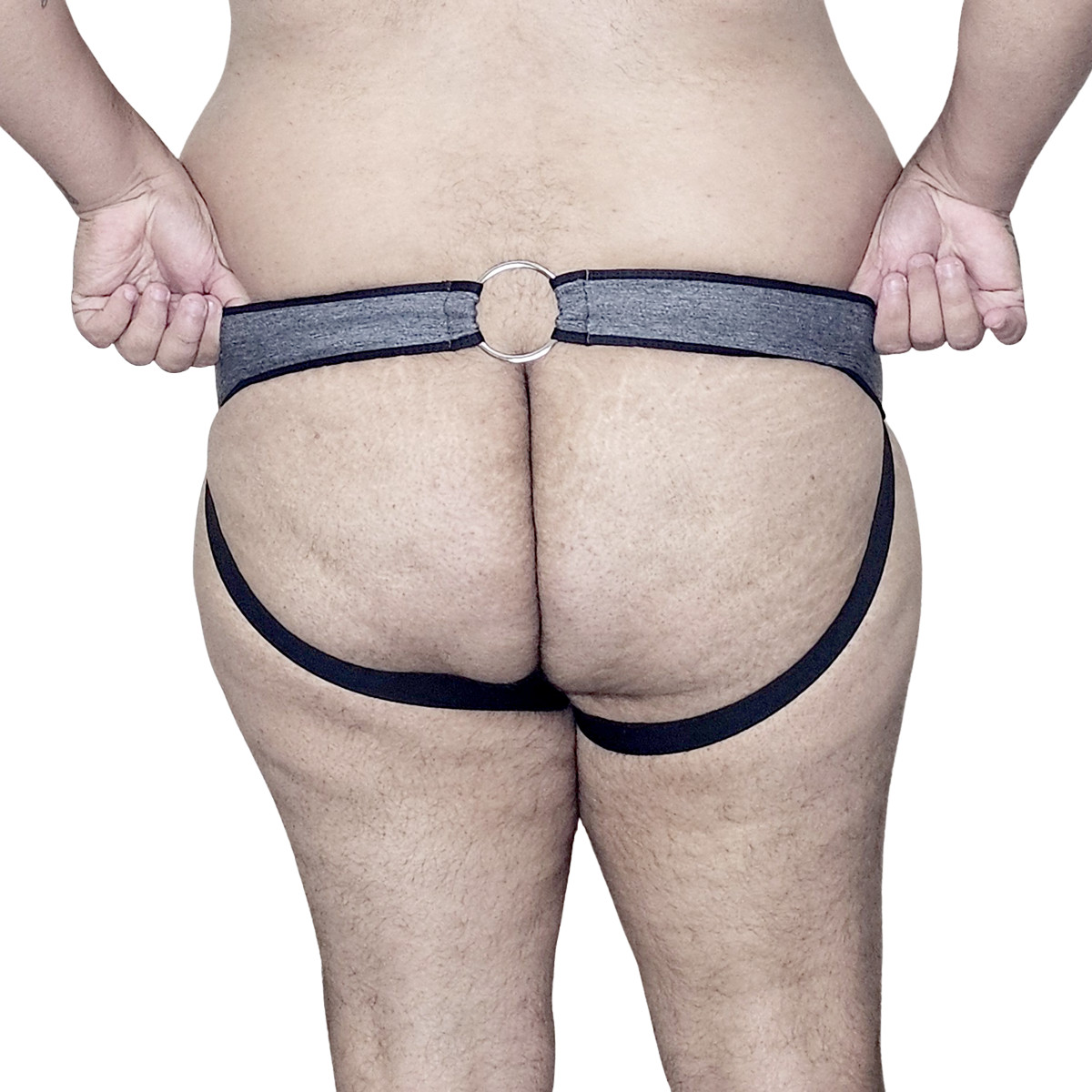 Cueca Jockstrap em Malha com Detalhe de Argola Metal Traseira - Exclusiva Lingerie | Tamanho Plus Size - 2