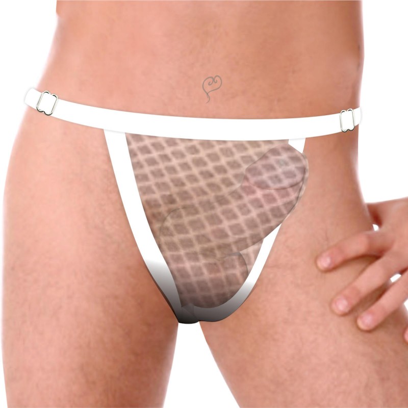Cueca Jockstrap Ousada Picante em Malha Arrastão - InNamorata Ruthless | Tamanho Único | Disponível em 3 Cores - 3