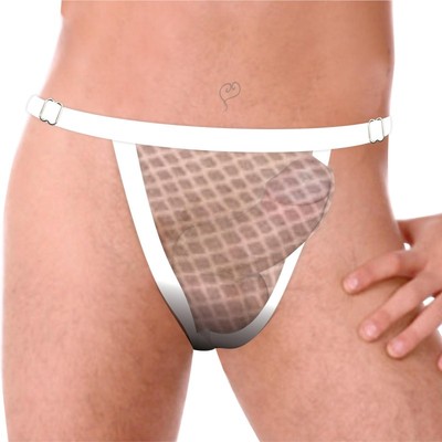 Foto 3 do produto Cueca Jockstrap Ousada Picante em Malha Arrastão - InNamorata Ruthless | Tamanho Único | Disponível em 3 Cores