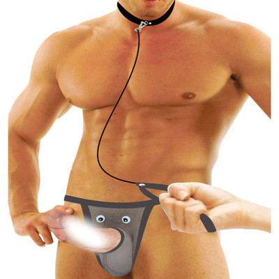 Foto 2 do produto Cueca JockStrap em Tule com Coleira em Couro Sintético - InNamorata Ruthless Sexy Comb | Tamanho Único | Disponível em 3 Cores
