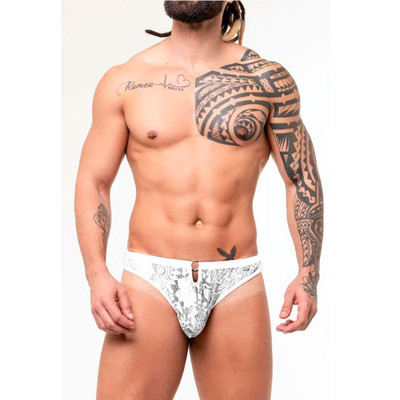 Cueca Modelo Fio Dental em Renda - Steves Designer | Tamanho Único | Disponível em 3 Cores