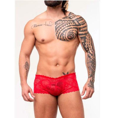 Foto 1 do produto Cueca Modelo Shorts em Renda - Steves Designer | Tamanho Único | Disponível em 2 Cores