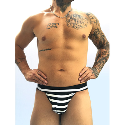 Cueca Sex JockStrap Masculina em Suplex Listrada - SD Clothing | Tamanho Único